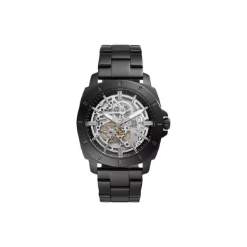 FOSSIL Wrist Watch Automatic Mechanical Movement Stainless Steel Strap 45mm Cut-Out Dial Unisex