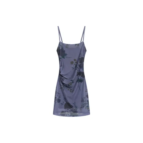 EIDOLON GRAIN Slip Dresses Women's Purple Cropped