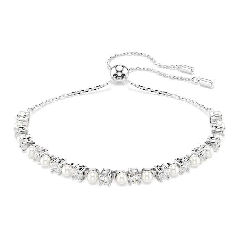 Swarovski Matrix Crystal Pearl Bracelet-0
