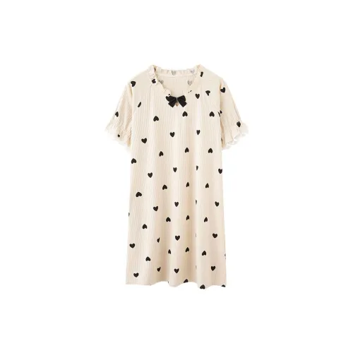Flowers In Water Nightgown Women's Dark Apricot