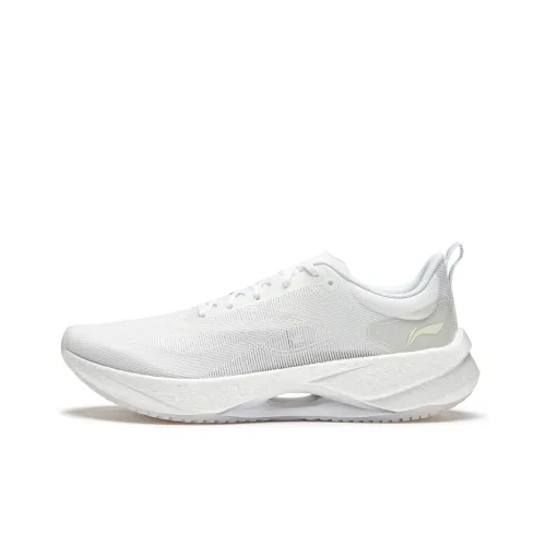 LiNing Super Light 21 Cushioning Anti Slip Wear Resistant Breathability Low Top Running Shoes Women's Standard White