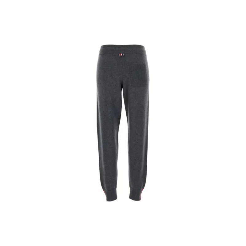 THOM BROWNE Drawstring Tapered Trousers-1