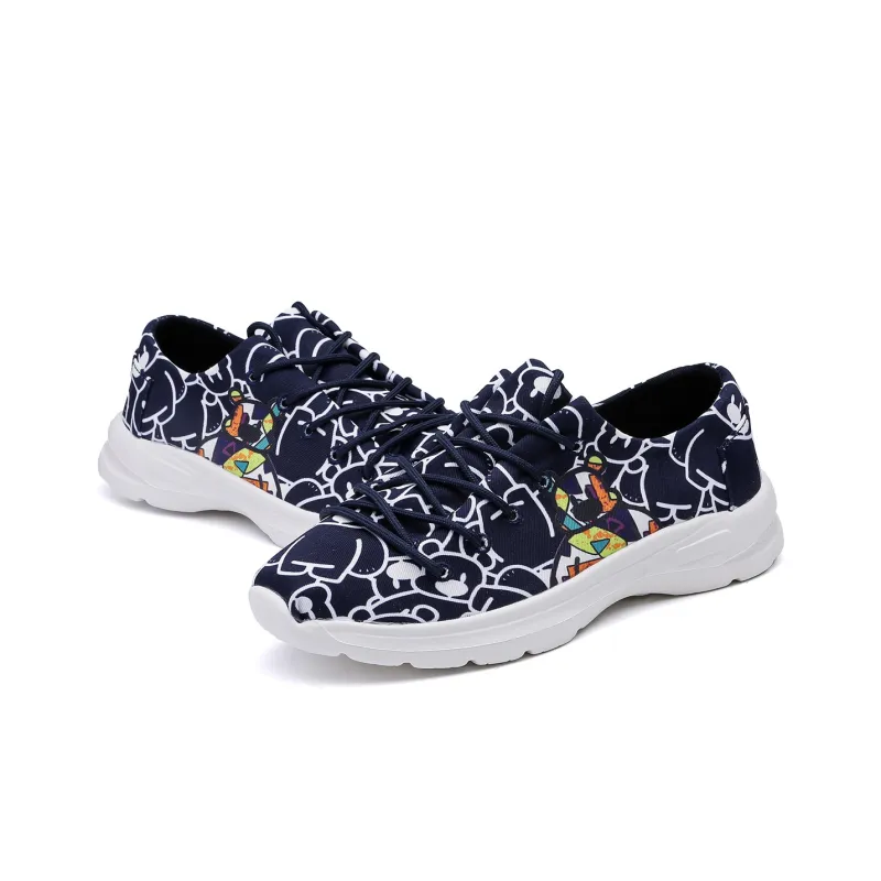 TT&MM Casual Shoes Women's Low Top Dark Blue-3
