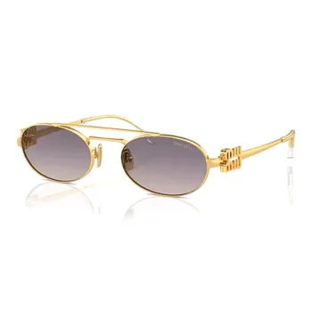 MIU MIU Metal Oval Sunglasses Women's