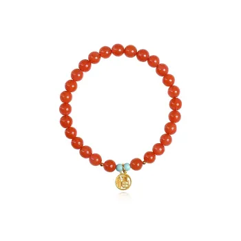 Fuxin Southern Red Agate Fine Jade Bracelets Women's
