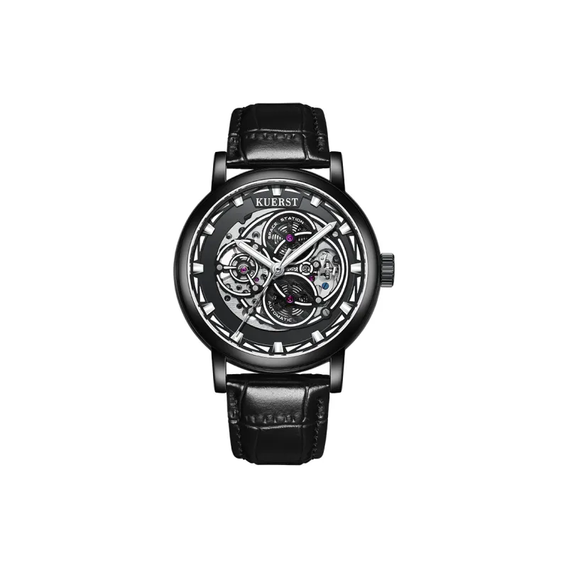KUERST Automatic Mechanical Movement Watch Men's Watches Black Dial-15
