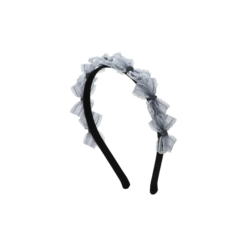 ROYALSASA Alloy Silk Chiffon Headbands Women's-0