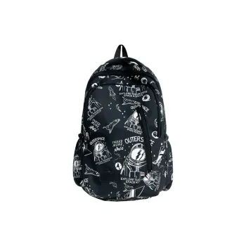Huangmu Nylon Backpack Unisex Multicolor