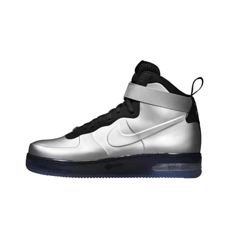 Nike Air Force 1 High Foamposite Silver-0