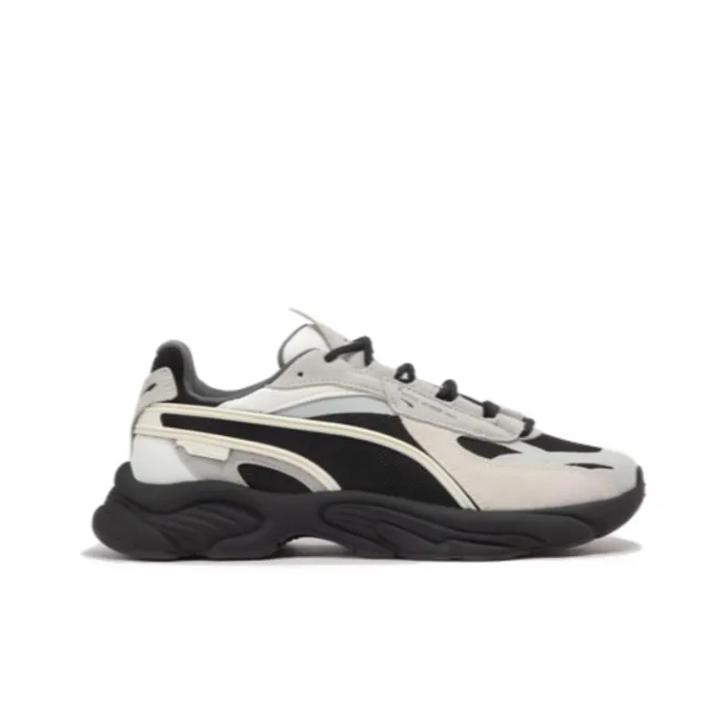 PUMA Rs Connect Cushioning Low Top Chunky Sneakers Unisex Black White Gray-1