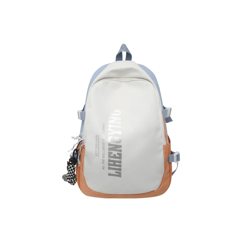 HCXK Nylon Backpack Unisex Black/Gray/Blue/Purple/Orange-6