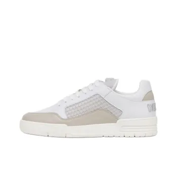 MOSCHINO Streetball Low-Top Skateboard Shoes Men's White Gray