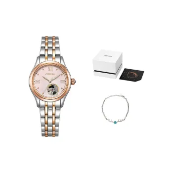 CITIZEN Mechanical Movement Stainless Steel Strap Watch Women's Watch Pink Watch Dial