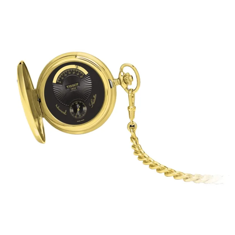 TISSOT Mechanical Movement Stainless Steel Pocket Watches 52.5mm Unisex Black-2
