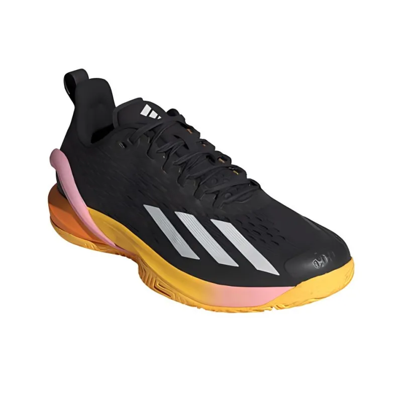 Adidas Adizero Cybersonic Abrasion Resistant Slip Resistant Low Top Tennis Shoes Men's Black-2