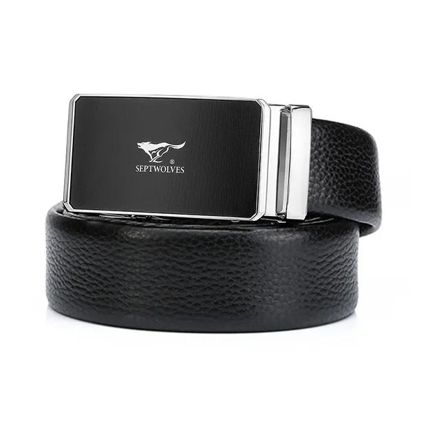 SEPTWOLVES Cow Leather Pants Belt Included Boyfriend Women's Width 3.0cm-3