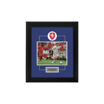 Three For Nedved Czech National Team Autographed Photo Framed Includes SA Certificate