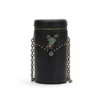 Miguel Vieira Cow Leather Shoulder Bag Crossbody Bag Small Size Women's Black/Green/Red Brown