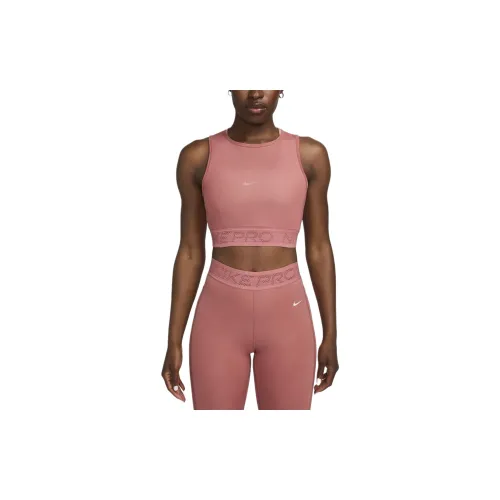 Nike PRO Sleeveless Sports Shirts Women's Canyon Pink