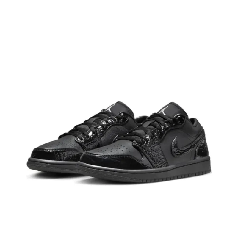 JORDAN 1 Low Se Patent Elephant Black Women