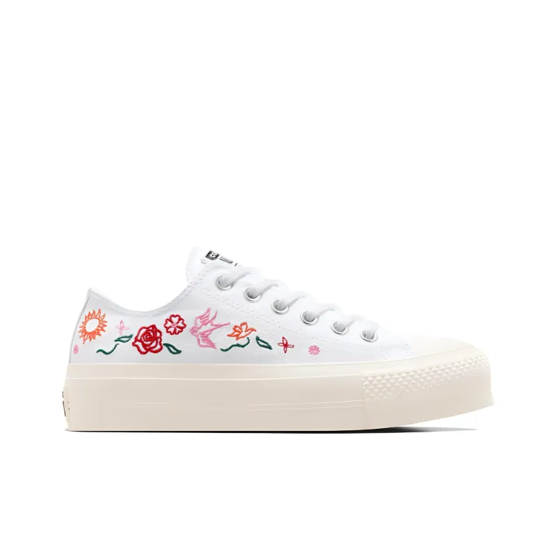 Converse Women's Chuck Taylor All Star Lift Platform Low 'Summer Embroidery' Women's-1