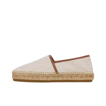 MOSCHINO Allover Logo Espadrilles Men's Beige