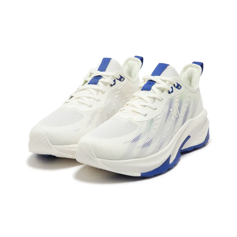 361° Cushioning Breathable Low Top Casual Running Shoes Men's White Blue-2