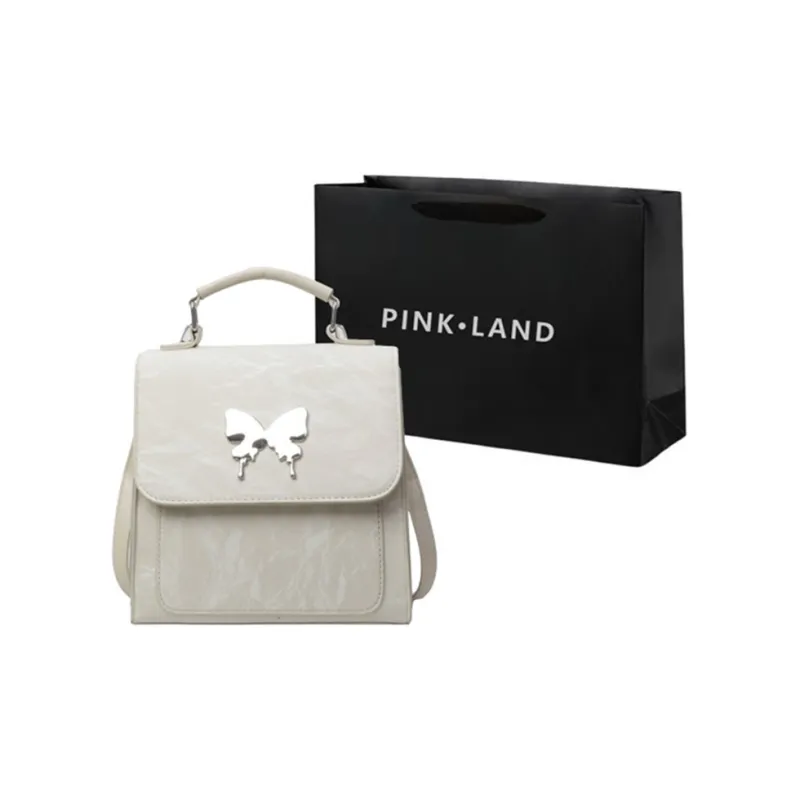 PINK·LAND PU Handbag Regular Women's White/Pink/Blue/Green/Black/Gray-0