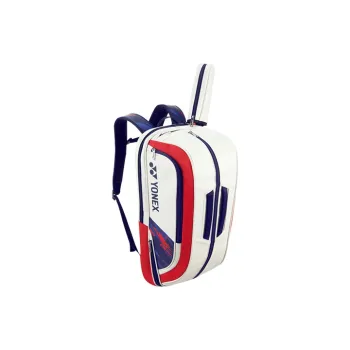 YONEX Artificial Leather Badminton Racket Bag Handbag Backpack Large Size Unisex Moss Green/Navy Red