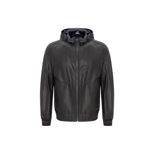 RARE Leather Jackets Men Black