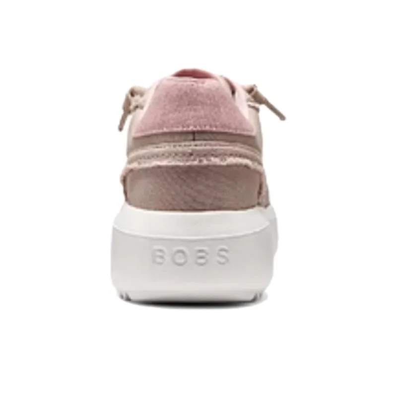Skechers Bob's Anti Slip Wear Resistant Low Top Canvas Shoes Women's Brown Pink-3