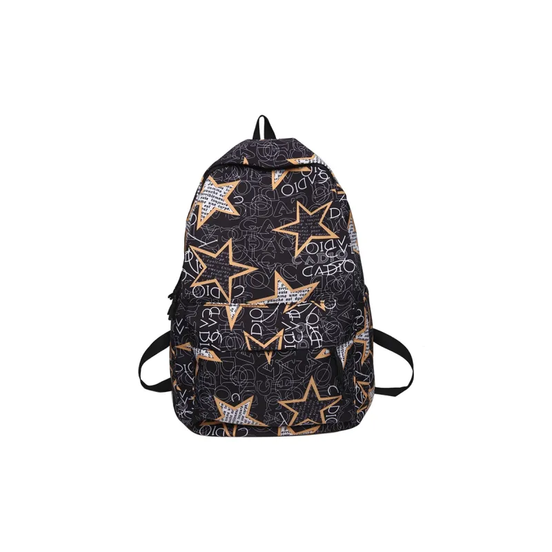 GEERDUN Nylon Backpack Unisex Black Gray/Black Green/Black Blue/Black Yellow/White/Khaki-0