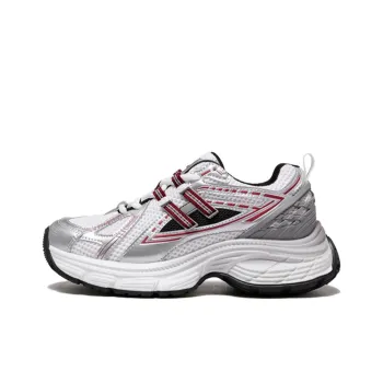 CAMEL Cushioning Wear-Resistant Low-Top Running Shoes Women's White Silver Red