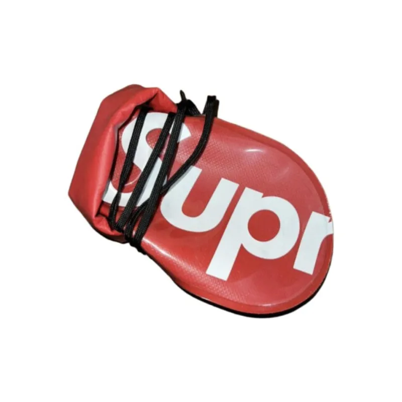 Supreme SS18 Fabric Cell Phone Pocket Coin Purse Unisex Red-4