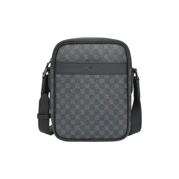 GOLDLION PVC Shoulder Bag Crossbody Bag Small Size Men's Black