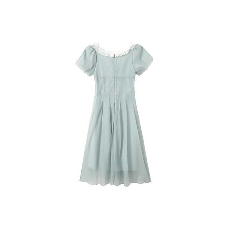 MRR&CO. Short Sleeved Dress Women's Green-1