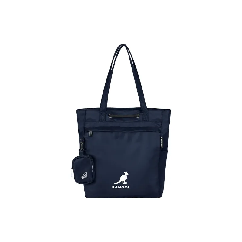 KANGOL Fabric Tote Bag Commuter Bag Handbag Shoulder Bag Unisex Khaki/Black/Ivory/Peach Pink/Military Green/Dark Blue-18