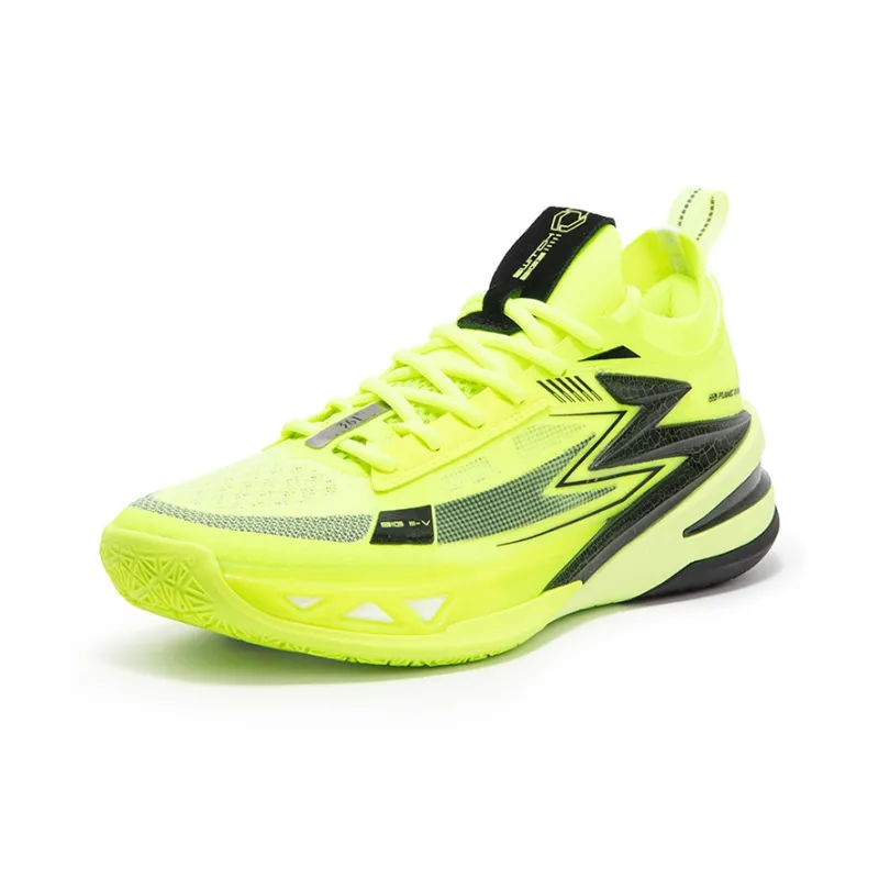 361° BIG3 5.0 Pro Basketball Shoes Men Low Top Neon Solar Yellow/Obsidian Black-1