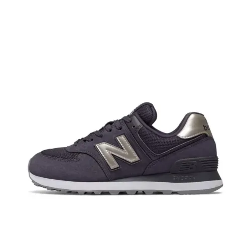 New Balance NB 574 Cushioning Anti-Slip And Wear-Resistant Low-Top Comfortable Women's Dark Blue