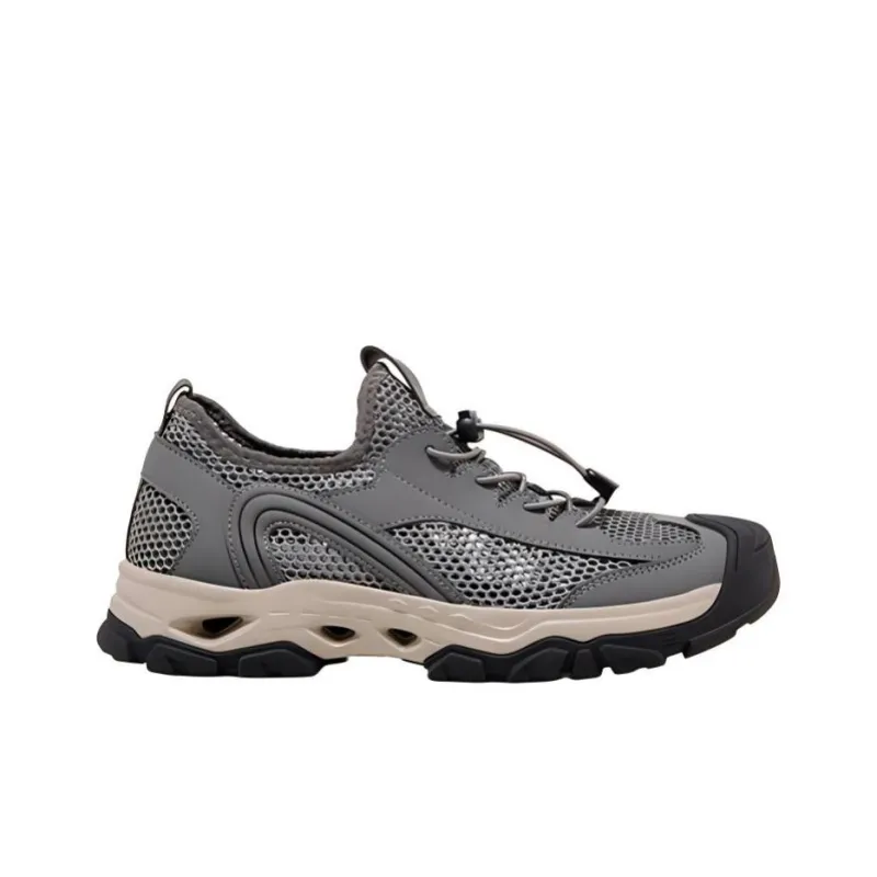 CAMEL Cushioning Wear Resistant Low Top Trekking Shoes Men's Gray-1