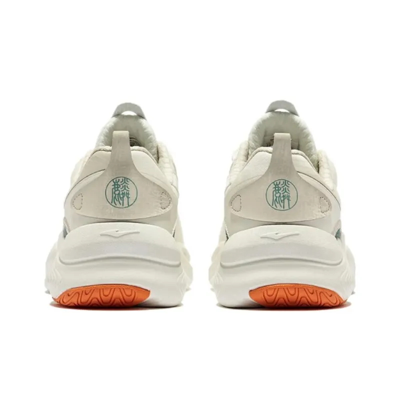 Erke Kirin 3.0 Wear-resistant And Lightweight Low-Top Casual Shoes Men's Microcrystal White Float Stone Gray-2