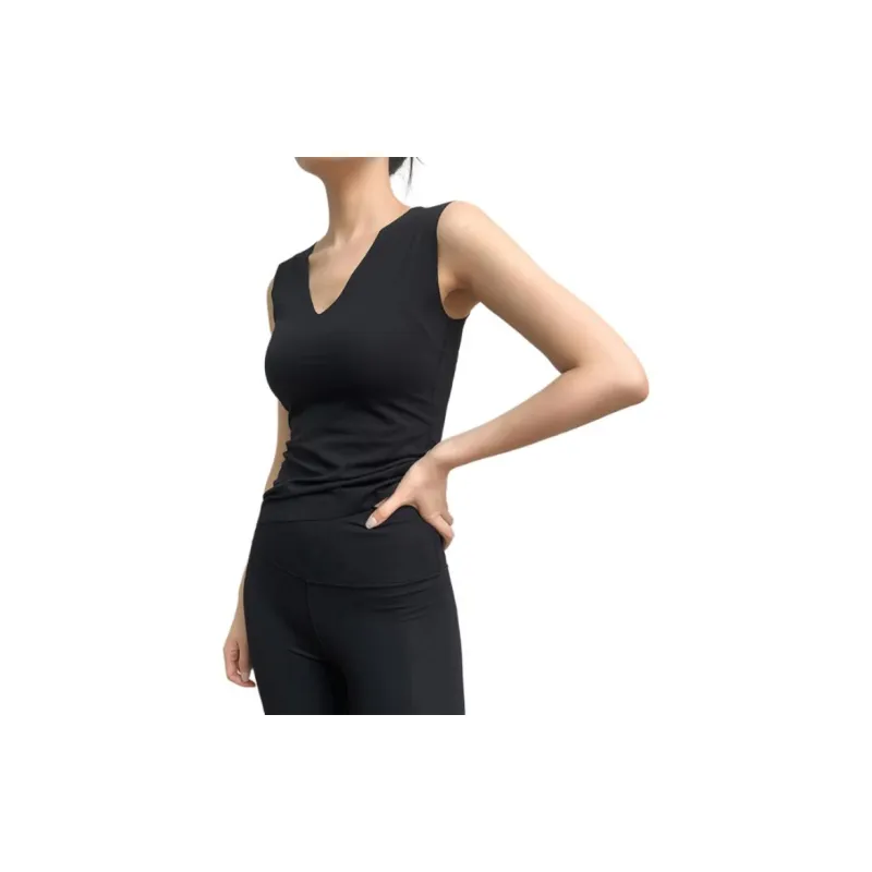 Roselingling Tank Tops Women's Elegant Black-1