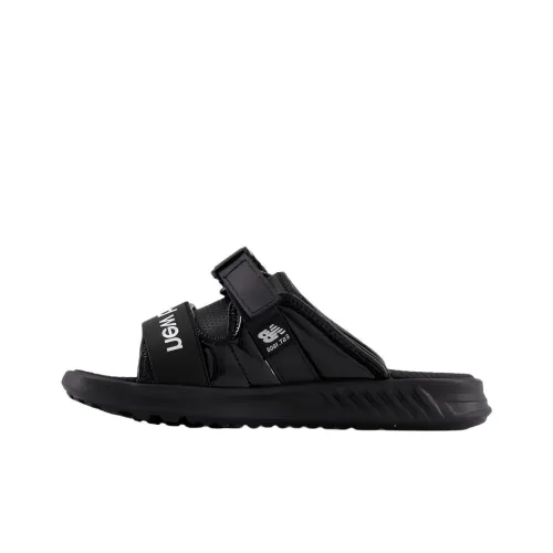 New Balance NB 330 Quiet Slip Resistant Slide Slippers Women's Black White