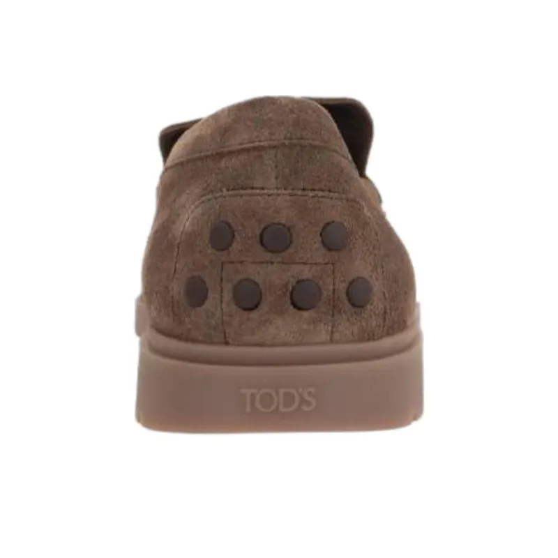 TOD'S Logo Embossed Slip On Loafers-4