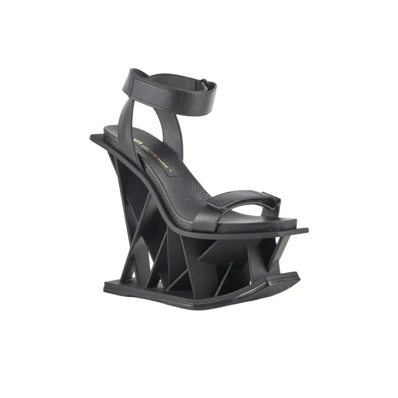 UNITED NUDE Vector Strap Sandals 17cm Women's Black-2