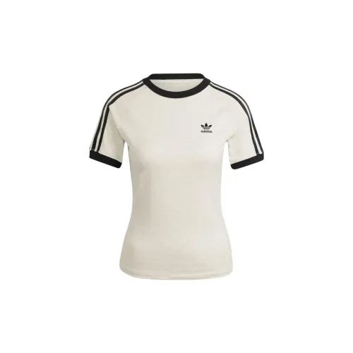 Adidas Originals 3-Stripes T-Shirts Women's White