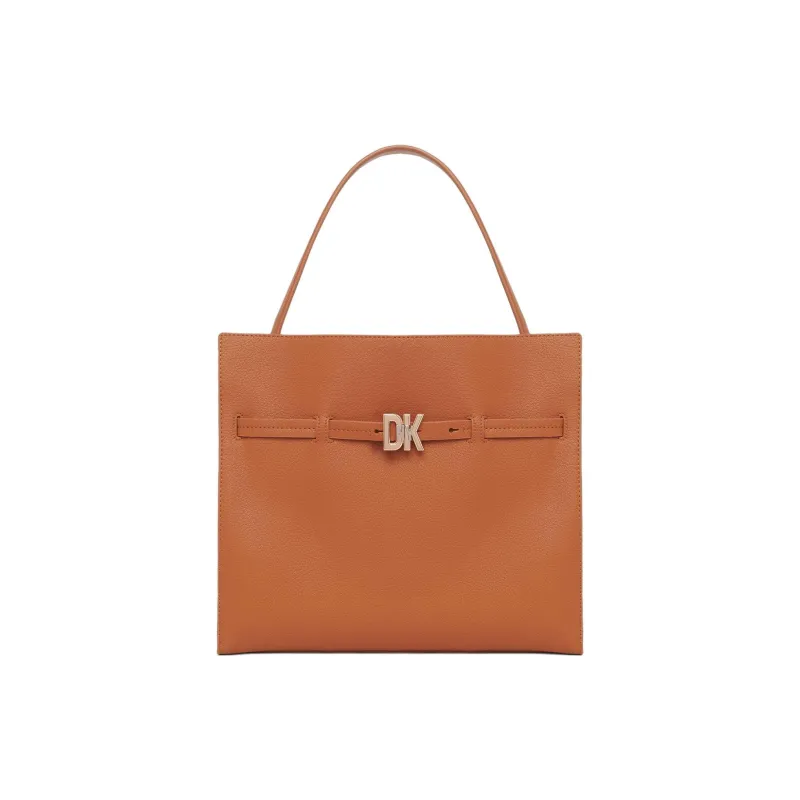 DKNY Leather Handbag Shoulder Bag Regular Women's Brown-0