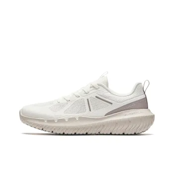 Anta Variety Training Collection Cushioning, Slip Resistant, And Breathable Low Top Training Shoes Women's White Brown