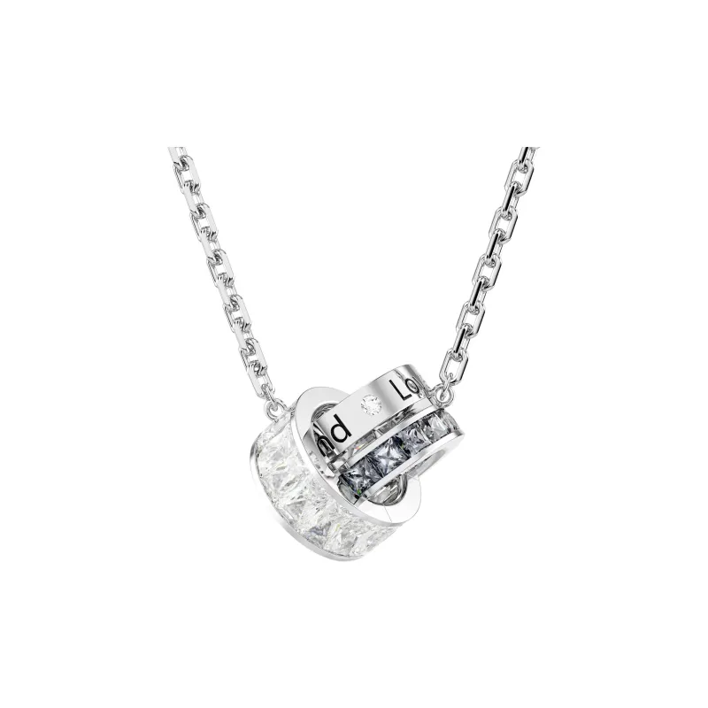 Swarovski Synthetic Cubic Zirconia Necklaces Women's Silver-1
