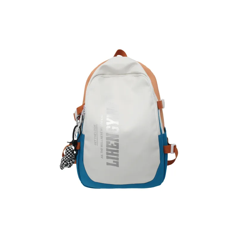 HCXK Nylon Backpack Unisex Black/Gray/Blue/Purple/Orange-14